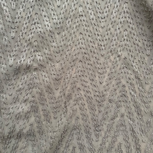 FREE PEOPLE sheer chevron top Large Nordstrom shirt button back - Picture 6 of 6